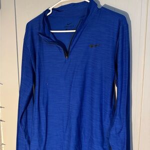 Nike Royal Blue Quarter-Zip Pullover